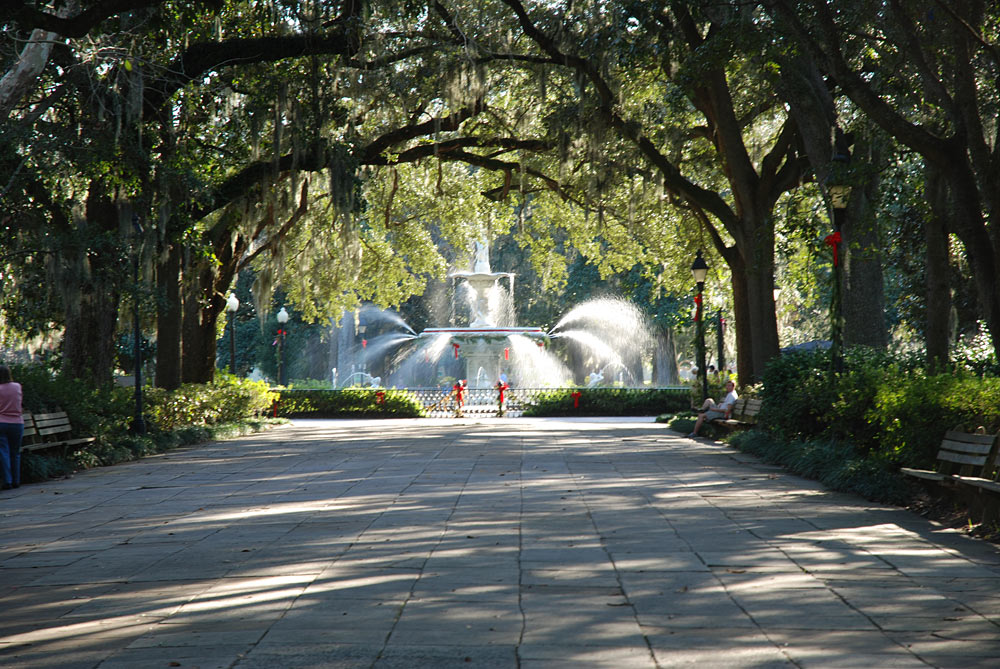 Forsyth fountain, moving to Savannah, Ga